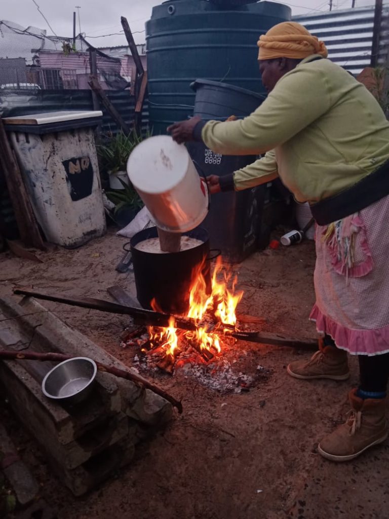 Hazel Nyaba prepares umqombothi